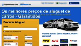 What Alugueldecarros.com website looked like in 2017 (7 years ago)