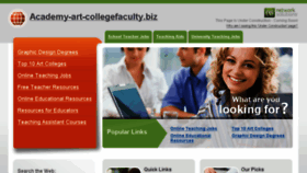 What Academy-art-collegefaculty.biz website looked like in 2017 (7 years ago)