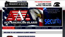 What Aceamericanalarm.com website looked like in 2017 (7 years ago)