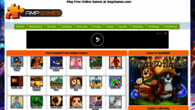 What Ampgames.com website looked like in 2017 (7 years ago)