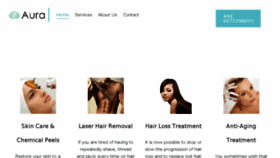 What Auraskinandhair.com website looked like in 2017 (7 years ago)