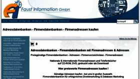 What Adressdatenbanken.de website looked like in 2017 (7 years ago)