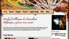 What Angels-magic-line.de website looked like in 2017 (7 years ago)