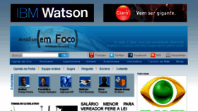 What Analiseemfoco.com.br website looked like in 2017 (7 years ago)