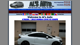 What Alsautopa.com website looked like in 2017 (6 years ago)