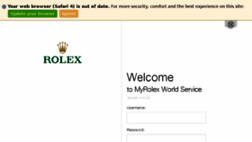 What Aftersales.myrolexnetwork.com website looked like in 2017 (6 years ago)