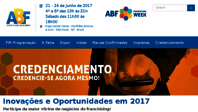 What Abfexpo.com.br website looked like in 2017 (6 years ago)