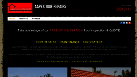 What Aapexroofrepairs.com website looked like in 2017 (8 years ago)