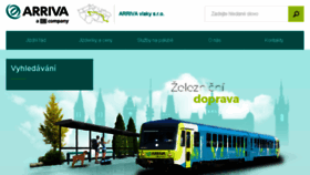 What Arriva-vlaky.cz website looked like in 2017 (7 years ago)