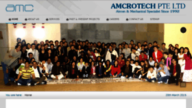 What Amcrotech.com website looked like in 2017 (7 years ago)