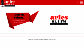 What Ariesfmsalta.com.ar website looked like in 2017 (6 years ago)