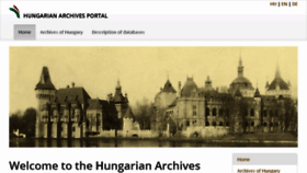 What Archivportal.hu website looked like in 2017 (7 years ago)