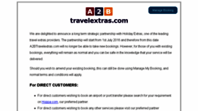 What A2btravelextras.com website looked like in 2017 (7 years ago)