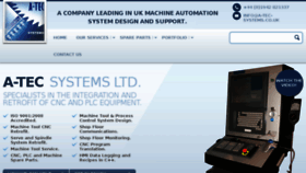 What A-tec-systems.co.uk website looked like in 2017 (7 years ago)