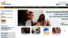 What Assurantemployeebenefits.com website looked like in 2017 (7 years ago)