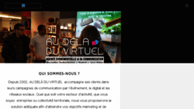 What Audeladuvirtuel.com website looked like in 2017 (6 years ago)