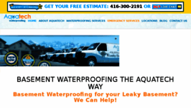 What Aquatech-waterproofing.ca website looked like in 2017 (7 years ago)