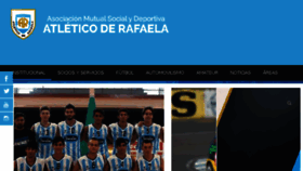What Atleticorafaela.com.ar website looked like in 2017 (7 years ago)