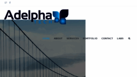 What Adelphatech.com website looked like in 2017 (7 years ago)