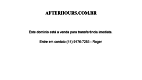 What Afterhours.com.br website looked like in 2017 (7 years ago)