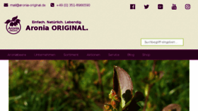 What Aronia-original.de website looked like in 2017 (7 years ago)