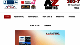 What Atozroofingdenver.com website looked like in 2017 (7 years ago)
