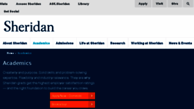 What Academics.sheridancollege.ca website looked like in 2017 (7 years ago)