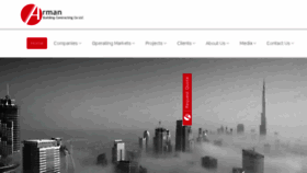 What Arman-group.com website looked like in 2017 (7 years ago)