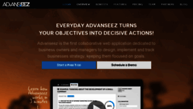 What Advanseez.com website looked like in 2017 (6 years ago)
