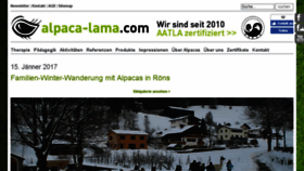 What Alpaca-lama.com website looked like in 2017 (7 years ago)