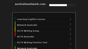 What Australianetwork.com website looked like in 2017 (7 years ago)