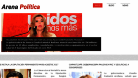 What Arenapolitica.com.mx website looked like in 2017 (6 years ago)