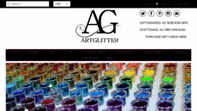 What Artglitter.com website looked like in 2017 (7 years ago)