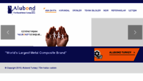 What Alubond.com.tr website looked like in 2017 (7 years ago)