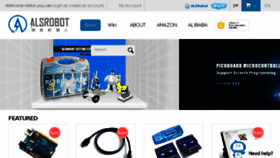 What Alsrobot.com website looked like in 2017 (7 years ago)
