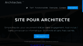 What Architectes.me website looked like in 2017 (7 years ago)