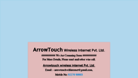 What Arrowtouch.in website looked like in 2017 (7 years ago)