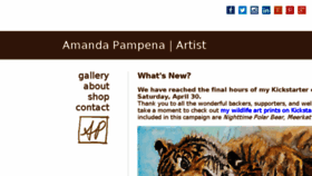 What Amandapampena.com website looked like in 2017 (8 years ago)
