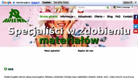 What Arlena.pl website looked like in 2017 (7 years ago)