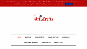 What Art-of-crafts.net website looked like in 2017 (7 years ago)