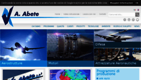 What Abete.net website looked like in 2017 (7 years ago)