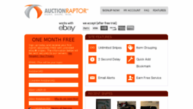 What Auctionraptor.com website looked like in 2017 (6 years ago)