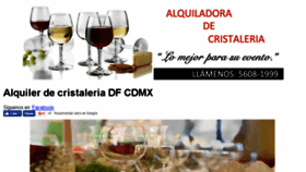 What Alquilerdecristaleria.com website looked like in 2017 (7 years ago)