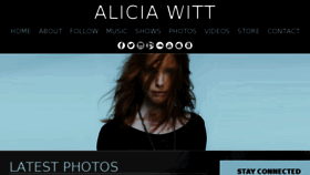 What Aliciawittmusic.com website looked like in 2017 (7 years ago)