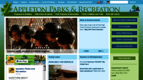 What Appletonparkandrec.org website looked like in 2017 (7 years ago)