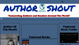 What Authorshout.com website looked like in 2017 (7 years ago)