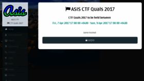 What Asis-ctf.ir website looked like in 2017 (7 years ago)
