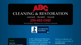 What Abccleaningandrestoration.com website looked like in 2017 (7 years ago)