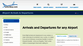 What Airport-arrivals-departures.com website looked like in 2017 (7 years ago)