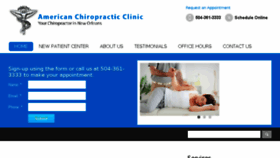What Americanchiroclinic.com website looked like in 2017 (7 years ago)